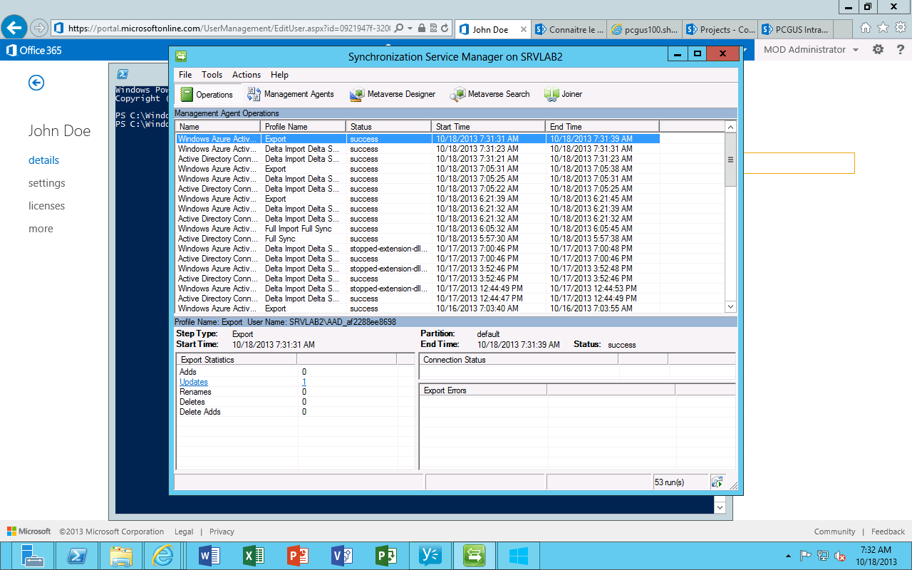 Mettre a jour l&rsquo;UPN d&rsquo;un utilisateur dans Office 365