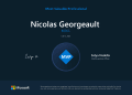 Certificat Microsoft MVP 2026 attribué à Nicolas Georgeault dans la catégorie M365 le 15 juillet 2026.